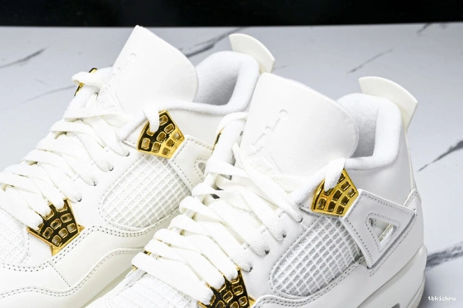 Rep TBkick AQ9129-170 Jordan Gold 4 Metallic Retro 0801